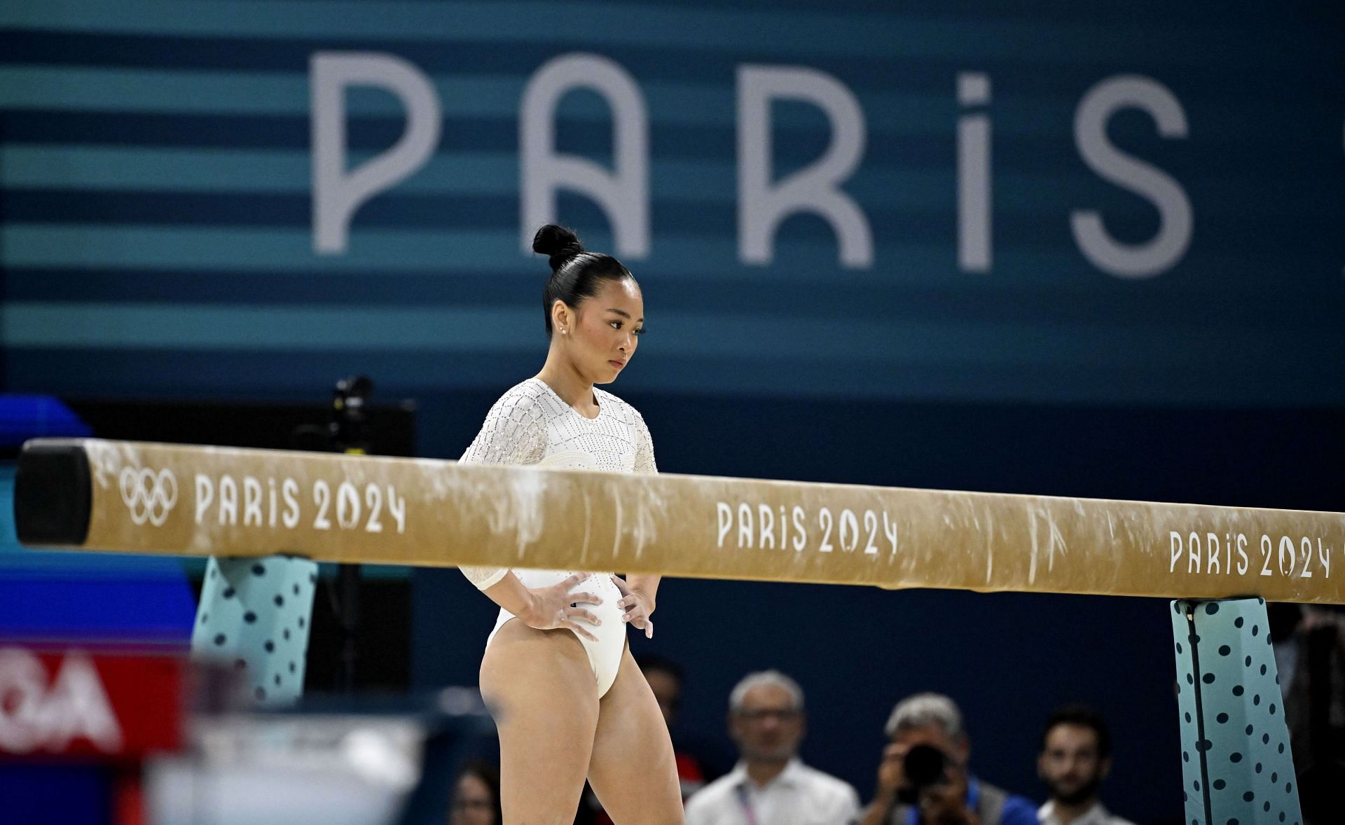 Suni Lee at the Gymnastics during the Paris 2024 Olympics. - (Source: Getty)
